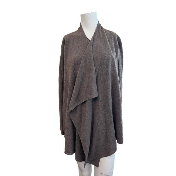 Barefoot Dreams Small Medium Cape Cozy Chic Lightweight Shearling Drape Cardigan - Picture 1 of 6